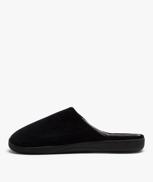 Mules d’intérieur homme en velours uni - Isotoner vue3 - ISOTONER - GEMO