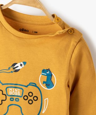 Tee-shirt bébé garçon imprimé fantaisie vue2 - GEMO(BEBE DEBT) - GEMO