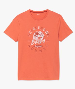 Tee-shirt homme à manches courtes avec motif estival vue4 - GEMO C4G HOMME - GEMO