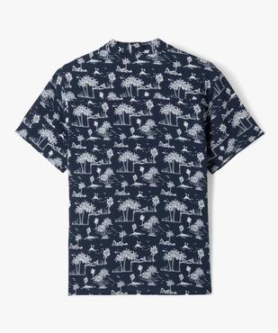 Chemise manches courtes fluide imprimé tropical garçon vue3 - GEMO 4G GARCON - GEMO