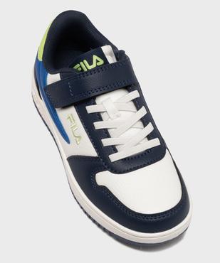 Baskets basses à scratch avec empiècements colorés garçon - Fila vue5 - FILA - GEMO