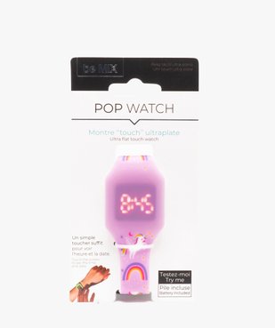 Montre enfant Touch ultra plate Pop Watch - be Mix vue1 - GEMO (ENFANT) - GEMO