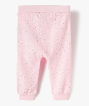 Pantalon bébé fille en maille imprimée Bambi - Disney vue3 - DISNEY DTR - GEMO