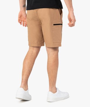 Bermuda homme avec ceinture élastiquée vue3 - GEMO (HOMME) - GEMO