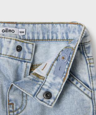 Short en jean avec taille ajustable bébé garçon vue3 - GEMO(BEBE DEBT) - GEMO