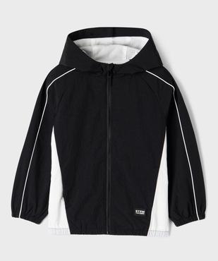 Veste de sport à capuche en toile parachute garçon vue1 - GEMO (ENFANT) - GEMO