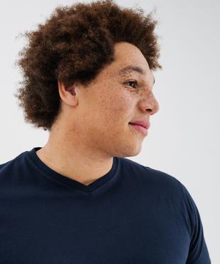 Tee-shirt à manches courtes et col V homme vue5 - GEMO 4G HOMME - GEMO