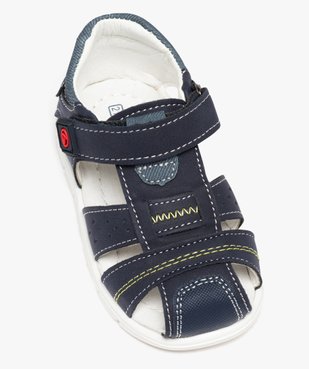 Sandales bébé garçon à scratch avec surpiqûres - Beppi vue5 - SANS MARQUE - GEMO