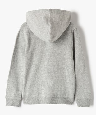 Sweat fille à capuche avec doublure contrastante vue4 - GEMO (ENFANT) - GEMO