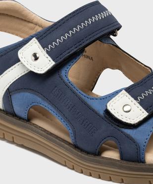 Sandales casual chic à double scratch garçon - Gepy vue6 - GEPY - GEMO