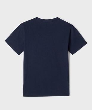 Tee-shirt manches courtes en jersey de coton garçon vue3 - GEMO 4G GARCON - GEMO