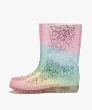 Bottes de pluie fantaisie à paillettes vue3 - GEMO (ENFANT) - GEMO