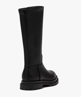 Boots fille unies style casual à zip vue4 - GEMO (ENFANT) - GEMO