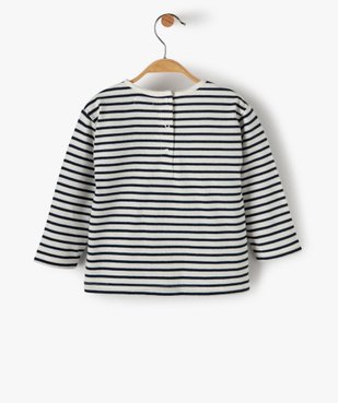 Tee-shirt bébé fille à rayures et motif sequins – Lulu Castagnette vue4 - LULUCASTAGNETTE - GEMO