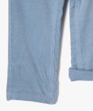 Pantalon en velours doublé jersey bébé garçon vue3 - GEMO(BEBE DEBT) - GEMO