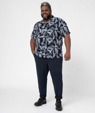 Chemise homme grande taille à manches courtes imprimée vue5 - GEMO (G TAILLE) - GEMO