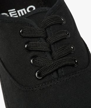 Baskets femme en toile à semelle fine et fermeture lacets vue6 - FOLLOW ME - GEMO