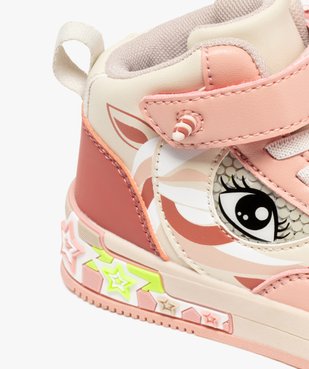 Baskets fille mid-cut licorne fantaisie avec détail lumineux  vue7 - LOVELY WINGS GEMO FOR GOOD - GEMO