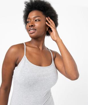 Débardeur uni à fines bretelles femme vue6 - GEMO(FEMME PAP) - GEMO