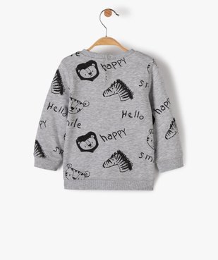 Sweat bébé mixte avec motifs et inscriptions vue3 - GEMO C4G BEBE - GEMO