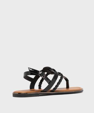 Sandales métallisées à entredoigt femme - Valentina Baldano vue4 - VALENTINA BALDA - GEMO