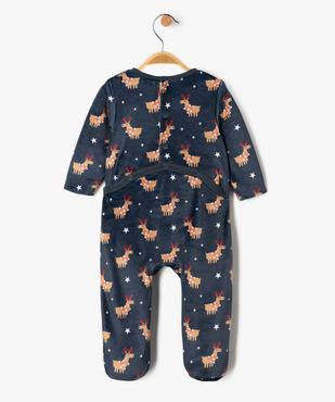 Pyjama en velours spécial Noël bébé garçon vue4 - GEMO(BB COUCHE) - GEMO