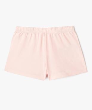 Pyjashort avec motif cerises fille vue3 - GEMO 4G FILLE - GEMO