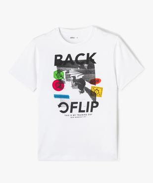 Tee-shirt imprimé en coton garçon vue2 - GEMO (JUNIOR) - GEMO