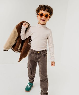 Pantalon cargo bas resserré garçon vue1 - GEMO (ENFANT) - GEMO