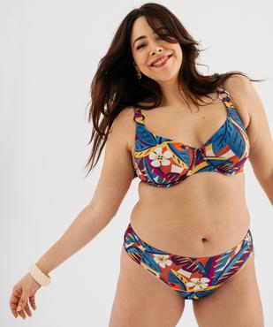 Haut de maillot de bain emboîtant à armatures imprimé femme grande taille vue4 - GEMO (PLAGE) - GEMO