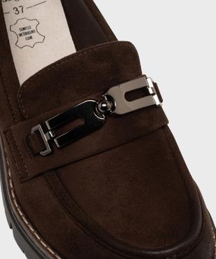 Mocassins avec bijou métallique sur semelle crantée femme - Valentina Baldano vue6 - VALENTINA BALDA - GEMO