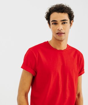 Tee-shirt à manches courtes et col rond homme vue2 - GEMO 4G HOMME - GEMO