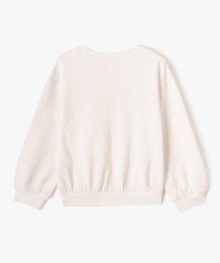 Sweat ample imprimé intérieur molletonné fille vue4 - GEMO (ENFANT) - GEMO