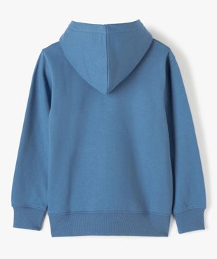 Sweat garçon à capuche avec fermeture zippée vue3 - GEMO (JUNIOR) - GEMO