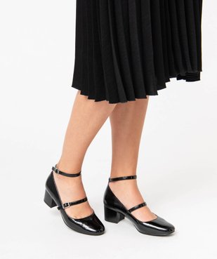 Escarpins vernis femme avec fines brides vue1 - GEMO(URBAIN) - GEMO