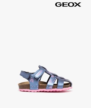 Sandales bébé fille à scratch multi-brides à motifs - Geox vue1 - GEOX - GEMO