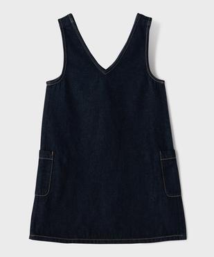 Robe chasuble en jean fille - LuluCastagnette vue4 - LULU CASTAGNETTE G4G D - GEMO