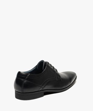Derbies homme unis à bout carré vue4 - GEMO (HOMME) - GEMO