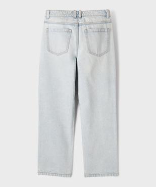 Jean straight en denim 100% coton fille vue3 - GEMO 4G FILLE - GEMO
