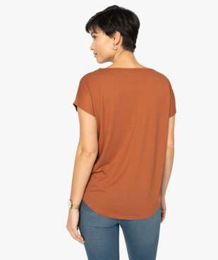Tee-shirt femme loose imprimé  vue3 - GEMO(FEMME PAP) - GEMO