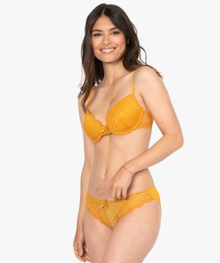 Soutien-gorge femme forme corbeille à armatures vue3 - GEMO(HOMWR FEM) - GEMO