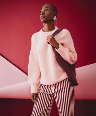 Pull en maille douillette coupe loose femme vue1 - GEMO(FEMME PAP) - GEMO