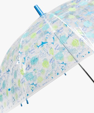 Parapluie enfant transparent imprimé requins vue2 - GEMO (ACCESS) - GEMO