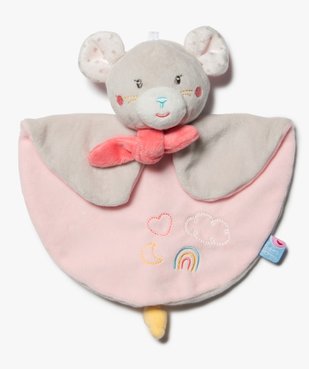 Doudou plat bébé avec tête de souris avec accroche tétine – Sucre d’Orge vue1 - SUCRE D'ORGE - GEMO