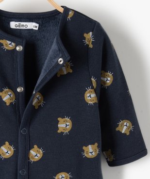 Pyjama bébé garçon avec motifs lionceaux vue2 - GEMO(BB COUCHE) - GEMO
