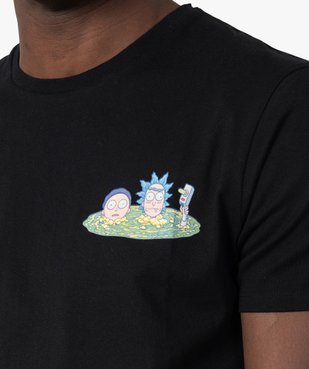 Tee-shirt homme avec large motif dans le dos – Rick and Morty vue2 - RICK ET MORTY - GEMO