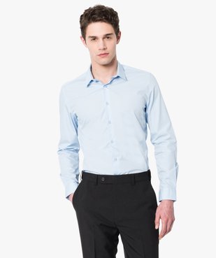 Chemise homme coupe droite unie - Repassage facile vue1 - GEMO (HOMME) - GEMO