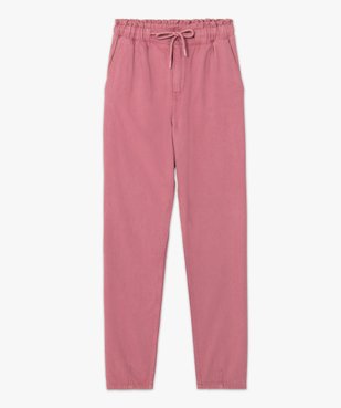 Pantalon femme coupe ample avec ceinture élastiquée vue4 - GEMO(FEMME PAP) - GEMO