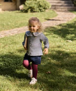 Blouse manches longues en coton vichy et col Claudine bébé fille - LuluCastagnette vue5 - LULUCASTAGNETTE - GEMO