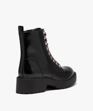 Boots à épaisse semelle crantée femme vue4 - GEMO (CASUAL) - GEMO